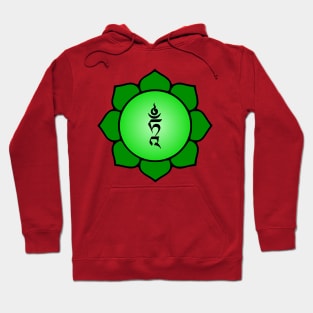 Tibetan Mantra Seed Syllable Bija Of Green Tara Hoodie